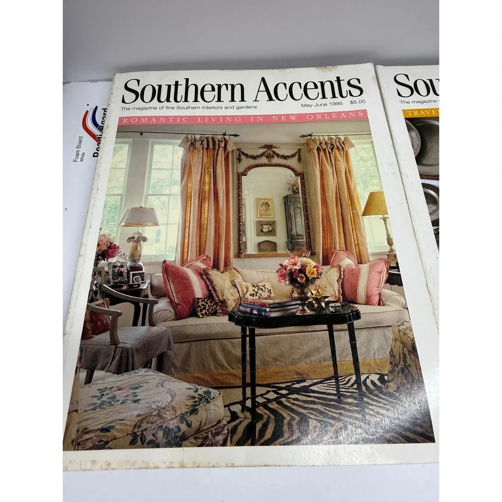 Vintage 1995 Southern Accents & Architectural Digest Magazines Lot of 3 Decor